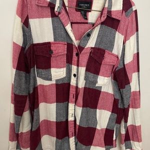 Plaid button down shirt